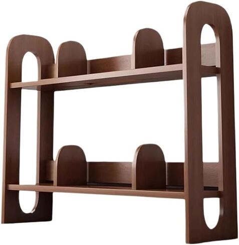 Bookshelf, Adjustable Mobile Book Stand, Wooden Desktop Shelf Student Organisation Storage Racks, for Office Books Display Rack,Desktop Organizer(L100xW20xH60 cm) in Saudi Arabia