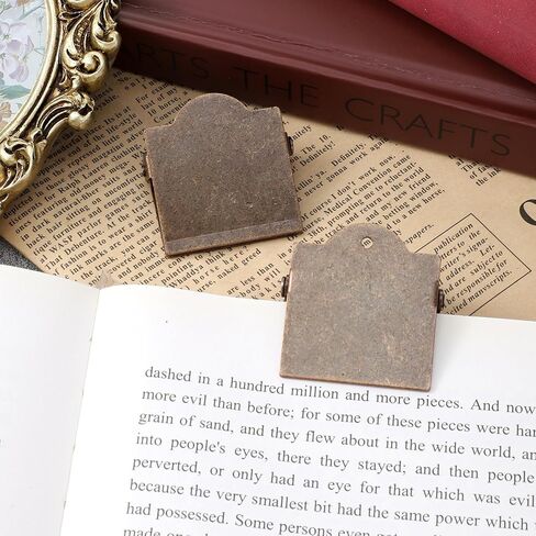 Vintage Journal Clip, 2 Pcs Metal Antique Bronze Travelers Notebook Clip Small Planner Clips for Book, Paper, Bookmark, Document File Organizer, Reading Decoration Accessories in Saudi Arabia