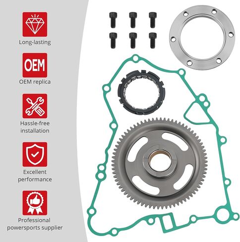 JAVIK Starter Clutch Idler Gear Gasket Bolt Kit Fit for Kawasaki Brute Force Prairie 650 700 4x4 KVF650 KSV700 KFX700 Teryx 4x4 KRF750 2005-2013,OEM#16085-1238 in Saudi Arabia