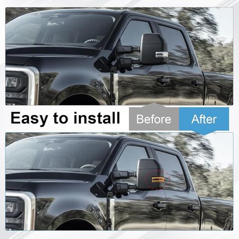 Door Tow Mirror Turn Signal LED Lights Passenger Right Side Replacement for F150 F250 F350 F450 F550 2015-2024, Replace FL34-13B381-CC in Saudi Arabia