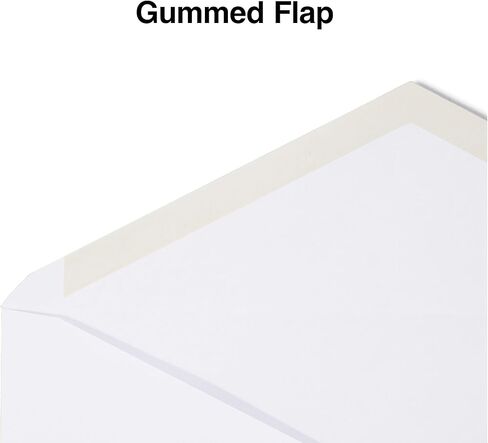 Staples Gummed #10 مظاريف أعمال، 4 1/8 بوصة × 9 1/2 بوصة، أبيض، 1000/كرتون (ST50301-CCVS) in Saudi Arabia
