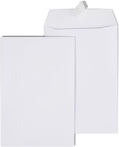 مظاريف بريدية من Staples Catalog، QuickStrip EasyClose Peel & Seal، 6 × 9 بوصة، 100 حزمة، أبيض in Saudi Arabia