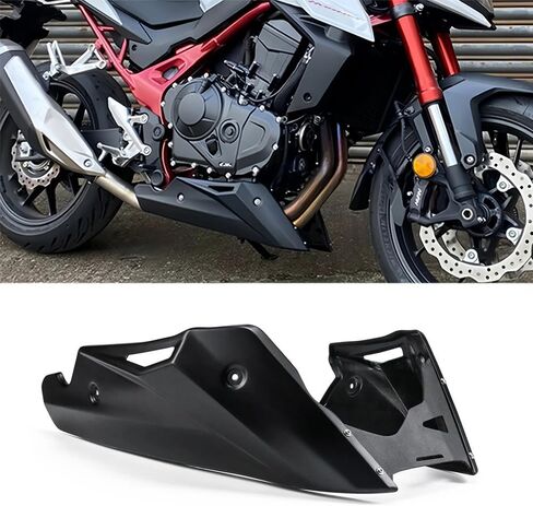 دراجة نارية من الألومنيوم Bellypan الجزء السفلي من المحرك المفسد القلنسوة للحماية من CB750 Hornet CB 750 2023- طقم إطار هيكل هيكل البطن (أسود) in Kuwait