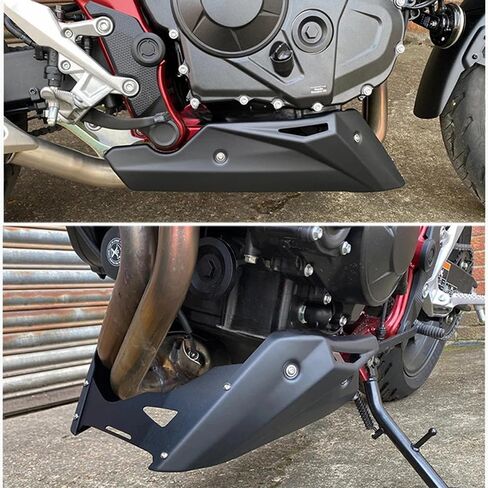 دراجة نارية من الألومنيوم Bellypan الجزء السفلي من المحرك المفسد القلنسوة للحماية من CB750 Hornet CB 750 2023- طقم إطار هيكل هيكل البطن (أسود) in Kuwait