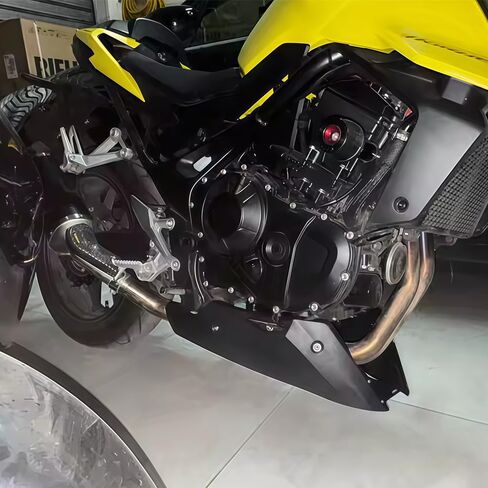 دراجة نارية من الألومنيوم Bellypan الجزء السفلي من المحرك المفسد القلنسوة للحماية من CB750 Hornet CB 750 2023- طقم إطار هيكل هيكل البطن (أسود) in Kuwait