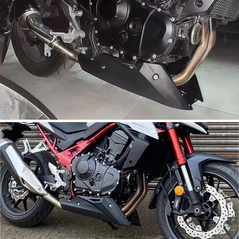 دراجة نارية من الألومنيوم Bellypan الجزء السفلي من المحرك المفسد القلنسوة للحماية من CB750 Hornet CB 750 2023- طقم إطار هيكل هيكل البطن (أسود) in Kuwait