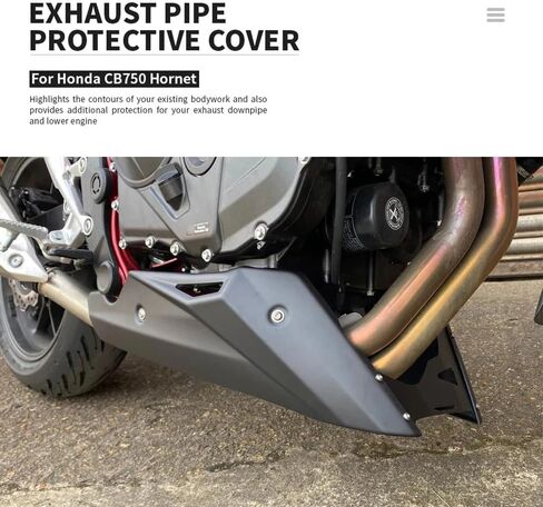 دراجة نارية من الألومنيوم Bellypan الجزء السفلي من المحرك المفسد القلنسوة للحماية من CB750 Hornet CB 750 2023- طقم إطار هيكل هيكل البطن (أسود) in Kuwait