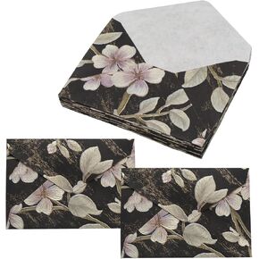 20 Pcs 4x6 Vintage Floral Envelopes A6 Pretty White Envelopes for Cards Invitations in Kuwait