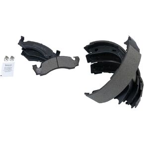 مجموعة وسادات الفرامل الأمامية والخلفية شبه معدنية متوافقة مع 1987-1993 Ford Bronco 1987-1989 E-150 Econoline 1987-1989 E-150 Econoline Club Wagon 1987-1993 F-150 in Kuwait