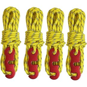 شد حبل الخيمة 10 قطع من النايلون لإبزيم حبل الرياح مع شد الحبل وضبط الحبال المقاومة للرياح طول الإبزيم 3 متر لتثبيت الخيام/المظلات لجعلها ثابتة (ج) in Kuwait