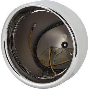 Round Headlight Housing 67789 91, Chrome Head Lamp Bulb Bucket Shell for Motorcycle, 7 Inch Headlight with Aluminum Alloy Construction, Universal Fit for Sealed Beams H4 Halogen LE in Saudi Arabia