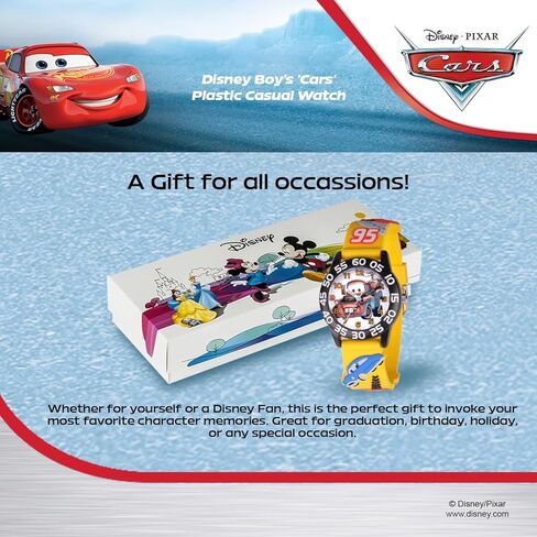Disney Cars Kids' Plastic Time Teacher Analog Quartz Nylon Strap Watch in Kuwait