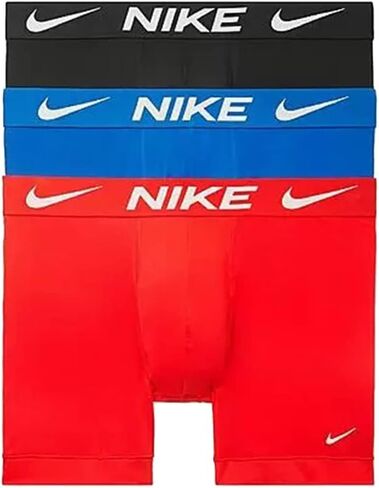 Nike Essential Micro 3pk Boxer Brief, Black Multi Distress, M in Saudi Arabia