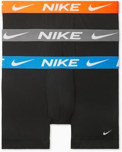 Nike Essential Micro 3pk Boxer Brief, Black Multi Distress, M in Saudi Arabia