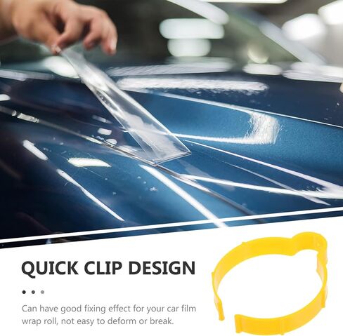 Veemoon 5pcs Car Film Vinyl Roll Organizer Clip, Vinyl Wrap Sheet Storage Tool Body Fill Roll Fixing Holder Car Beauty Supply Auto Film Accessories Plastic Packaging Rack in Kuwait