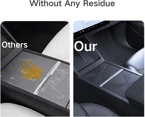 3PCS Center Console Cover Wrap for Model Y Juniper 2025 2026 No Adheres Center Console Liner Silicone Anti Slip Pad Model Y Juniper Interior Accessories 2026 Center Console Protector (Black) in Saudi Arabia