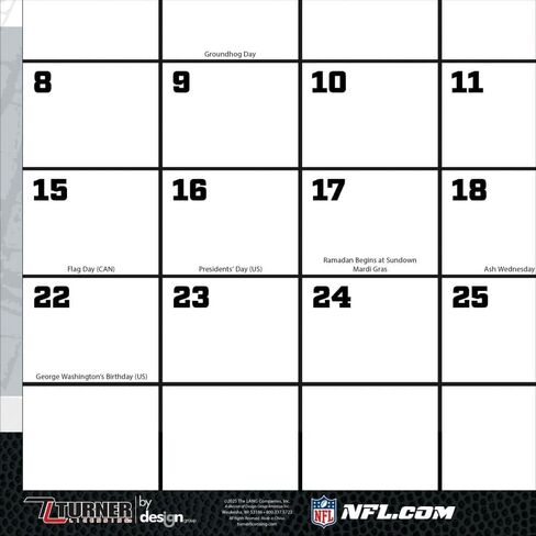 TURNER SPORTS Las Vegas Raiders 2026 17x11 Desk Calendar (26998901042) in Saudi Arabia