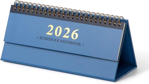 Mini Desk Calendar 2026 - Standing Flip Small Desktop Calendar, Use Now to Dec 2026, Mini Daily Schedule 350gsm Thick Paper Twin-Wire Binding with Check List for Home Office School (Pink) in Saudi Arabia