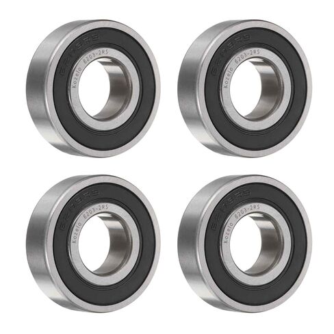 10 قطع 6003-2RS محامل كروية ذات أخدود عميق - [10 × 35 × 17 مم، أختام مطاطية مزدوجة] محمل فولاذي من الكروم للمحركات وعلب التروس للسيارات التي تعمل بالتحكم عن بعد | P6 (ABEC3) in Kuwait