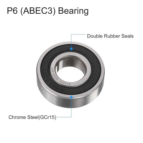 10 قطع 6003-2RS محامل كروية ذات أخدود عميق - [10 × 35 × 17 مم، أختام مطاطية مزدوجة] محمل فولاذي من الكروم للمحركات وعلب التروس للسيارات التي تعمل بالتحكم عن بعد | P6 (ABEC3) in Kuwait