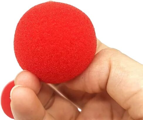 MilesMagic Magician's Set of 4 Close Up Classical Sponge Balls 4.5cm Soft & Funny Street Comedy Stage Magic Trick (Red) in Saudi Arabia
