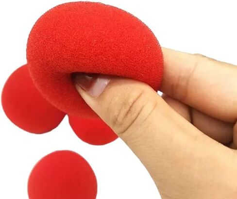 MilesMagic Magician's Set of 4 Close Up Classical Sponge Balls 4.5cm Soft & Funny Street Comedy Stage Magic Trick (Red) in Saudi Arabia