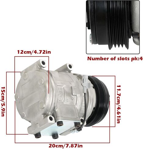 استبدال ضاغط التيار المتردد لـ T100 1994-1998 تاكوما 1995-2004 L4 2.4L 2.7L 8832035540 in Saudi Arabia