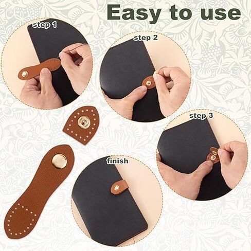 Wonderful Leather Snap Buckles Snap Button Closure, Sew On Leather Purse Closure Fasteners for Wallet Bags Tote in Saudi Arabia