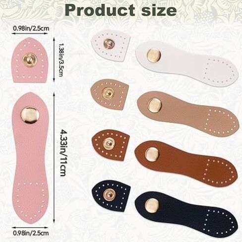 Wonderful Leather Snap Buckles Snap Button Closure, Sew On Leather Purse Closure Fasteners for Wallet Bags Tote in Saudi Arabia