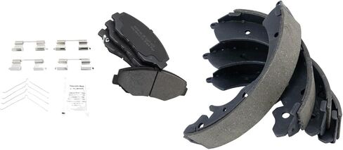 Front and Rear Brake Pads Semi Metallic Compatible with 2003-2007 Honda Accord in Saudi Arabia