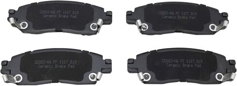 Front and Rear Brake Pad Set Ceramic Hardware Compatible with 2013-2018 Cadillac XTS in Saudi Arabia