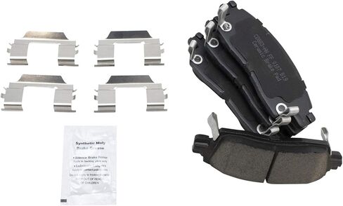Front and Rear Brake Pad Set Ceramic Hardware Compatible with 2013-2018 Cadillac XTS in Saudi Arabia