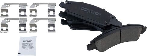 Front and Rear Brake Pad Set Ceramic Hardware Compatible with 2013-2018 Cadillac XTS in Saudi Arabia