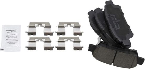 Front and Rear Brake Pad Set Ceramic Hardware Compatible with 2003 Toyota Sienna in Saudi Arabia