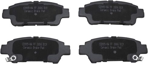 Front and Rear Brake Pad Set Ceramic Hardware Compatible with 2003 Toyota Sienna in Saudi Arabia
