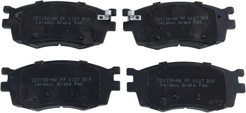 Front and Rear Brake Pad Set Ceramic Hardware Compatible with 2006-2007 Hyundai Accent 2006-2007 Kia Rio 2006-2007 Rio5 in Saudi Arabia