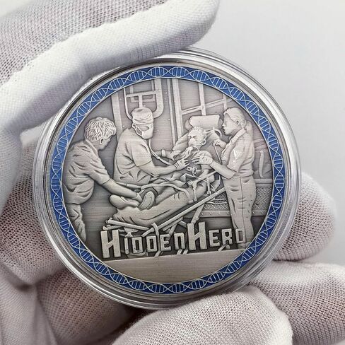 Hidden Hero EMS EMT Challenge Coin - Unique Collectible for Medical Professionals Science Enthusiasts & Collectors in Saudi Arabia