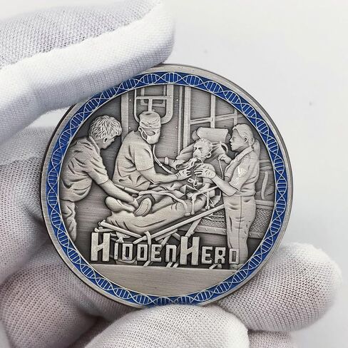 Hidden Hero EMS EMT Challenge Coin - Unique Collectible for Medical Professionals Science Enthusiasts & Collectors in Saudi Arabia