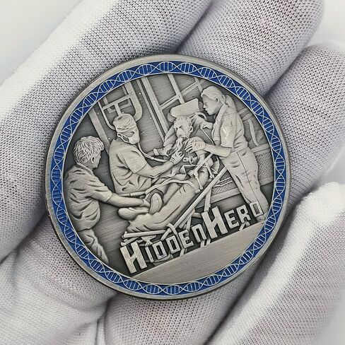 Hidden Hero EMS EMT Challenge Coin - Unique Collectible for Medical Professionals Science Enthusiasts & Collectors in Saudi Arabia