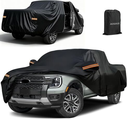 Truck Cover Custom Fit for Ford Ranger & Ranger Raptor 2019-2025, SuperCrew 5' & SuperCab 6ft Beds, 10 Layers All Weather Outdoor Pickup Car Truck Full Covers for Snow Hail Rain Dust Sun UV Protection in Saudi Arabia
