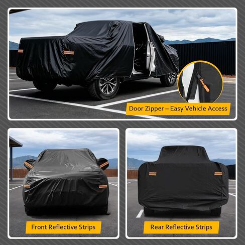 Truck Cover Custom Fit for Ford Ranger & Ranger Raptor 2019-2025, SuperCrew 5' & SuperCab 6ft Beds, 10 Layers All Weather Outdoor Pickup Car Truck Full Covers for Snow Hail Rain Dust Sun UV Protection in Saudi Arabia