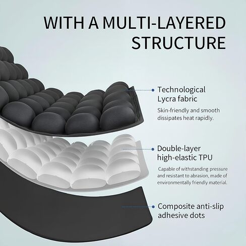 1Pcs Seat Cushion, Travel Cushion Airplane Seat - Inflatable Airplane Seat Cushion for Travel.Suitable for Long Distance Sedentary People to Use,Easy to Carry, 3D Inflatable Airbag is Ergonomic in Saudi Arabia