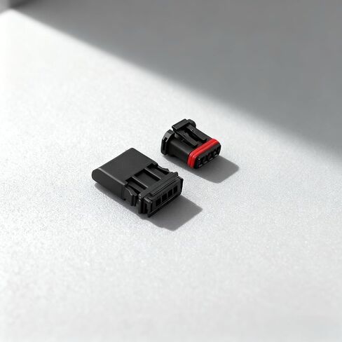 5-Piece Set of 4-Pin Motorcycle and Automotive Wiring Harnesses with Terminals, 4-Wire Male/Female Plug Connectors, Models MX19004S51 and MX19004P51 in Saudi Arabia