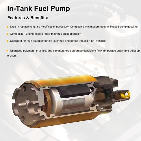 Intank Fuel Pump AM136612 AUC11498 Compatible with John Deere Gator 2011 2012 2013 2014 2015 2016 2017 590i 625i 825i 850i X485 X585 X720 X730 Automotive Replacement Electric Fuel Pump in Saudi Arabia