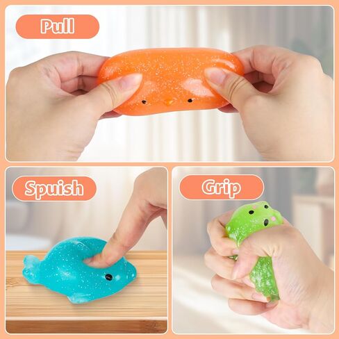 8 Pcs Squishy Toy Set, Squishy Pack Soft Rising Stress Relief Sensory Toys for Kids and Adults Anxiety Relief, Gifts for Kids, Party Favors in Saudi Arabia