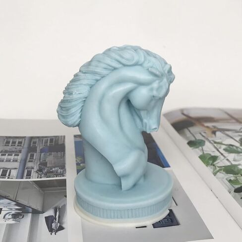Large Horse Silicone Mold Animal Horse Candle Silicone Mold 3D Horse Head Resin Casting Mold for Home Decor in Saudi Arabia