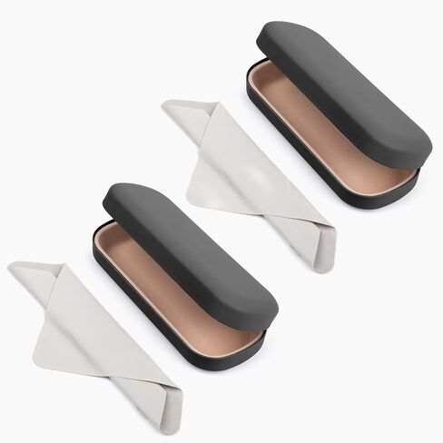 Oplee™ Hard Shell Eyeglass Case with Grey Microfiber Cloth in Saudi Arabia