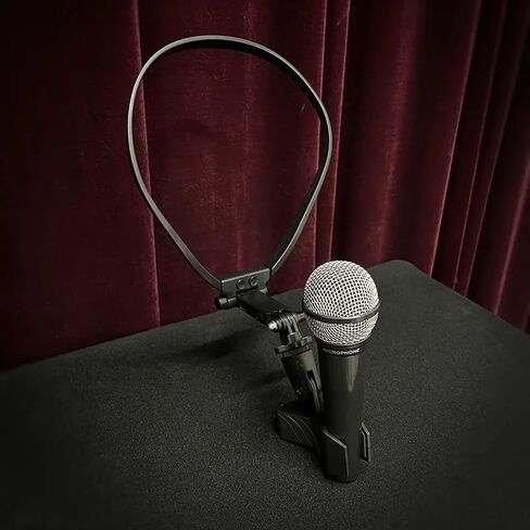 SUMAG Professional Neck Microphone Holder Magic Tricks Adjustable for Professional Magicians Accessories Stage Illusions Gimmicks Props in Saudi Arabia