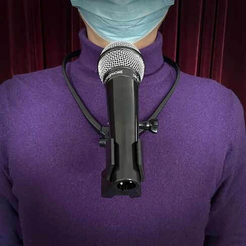 SUMAG Professional Neck Microphone Holder Magic Tricks Adjustable for Professional Magicians Accessories Stage Illusions Gimmicks Props in Saudi Arabia