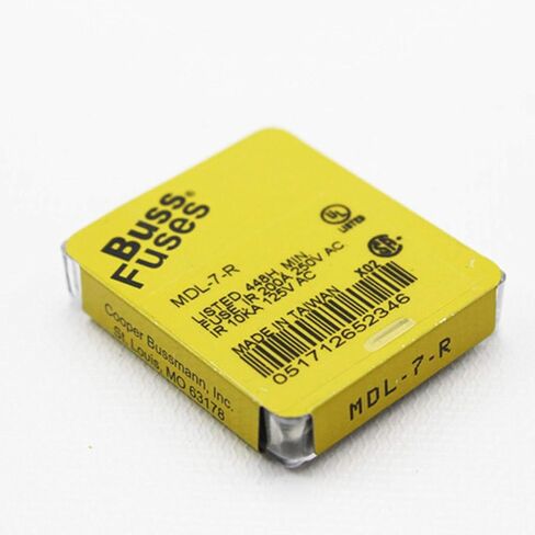 Bussmann BY EATON BK/MDL-7-R فيوز، خرطوشة، 7A، 6.3X32MM تأخير الوقت (5 قطع) in Saudi Arabia